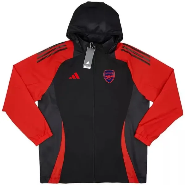 2024/25 Arsenal Black Red Windbreaker