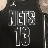 2023 Nets HARDEN #13 Black NBA Jerseys