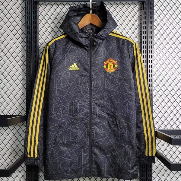 2023/24 Man United Black Windbreaker