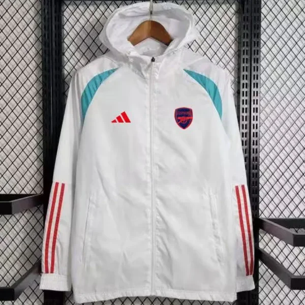 2023/24 Arsenal White Windbreaker