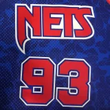 1993 Nets BAPE×M&N #93 Blue NBA Jerseys