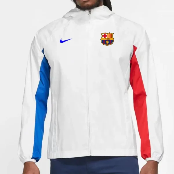 2023/24 Barcelona White Windbreaker