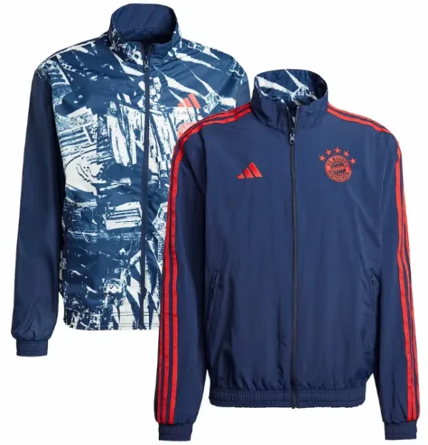 2023/24 Bayern Blue Reversible Windbreaker