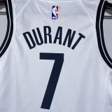 Nets DURANT #7 White Kids NBA Jersey