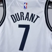 Nets DURANT #7 White Kids NBA Jersey