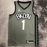 2023 Nets BRIDGES #1 White NBA Jerseys