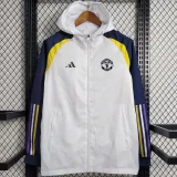 2023/24 Man United White Windbreaker
