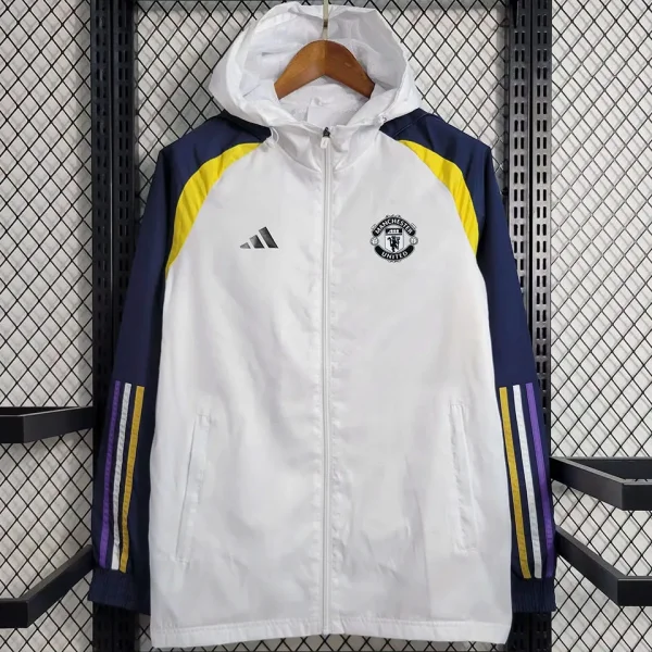 2023/24 Man United White Windbreaker