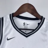 Nets DURANT #7 White Kids NBA Jersey