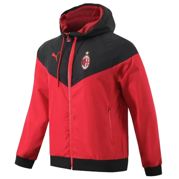 2023/24 AC Milan Red Black Windbreaker
