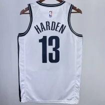 2023/24 Nets HARDEN #13 White NBA Jerseys