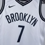 Nets DURANT #7 White Kids NBA Jersey