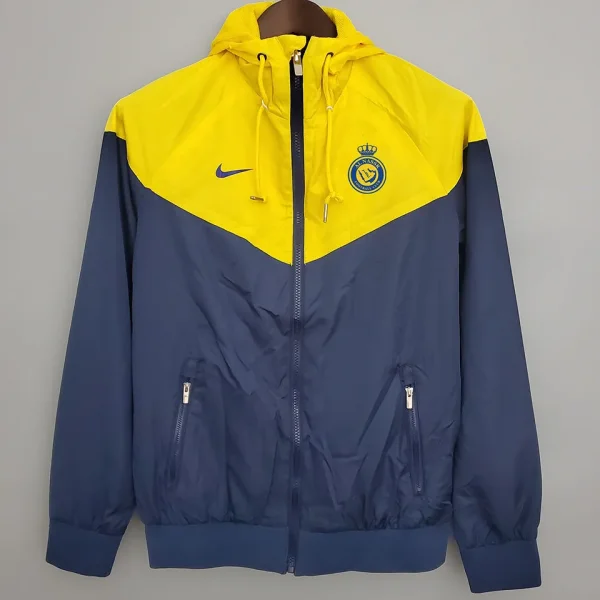 2023/24 Al-Nassr Sapphire Blue Yellow Windbreaker