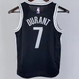 Nets DURANT #7 Bkacl Kids NBA Jersey