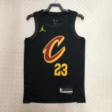 2022/23 Cleveland Cavaliers JAMES #23 Black Top Quality Hot Pressing NBA Jersey (Trapeze Edition)