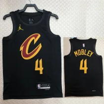2022/23 Cleveland Cavaliers MOBLEY #4 Black Top Quality  NBA Jersey (Trapeze Edition)