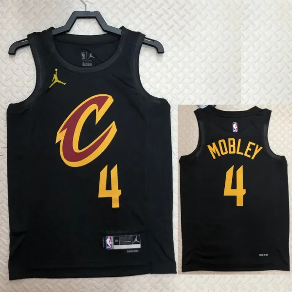 2022/23 Cleveland Cavaliers MOBLEY #4 Black Top Quality  NBA Jersey (Trapeze Edition)