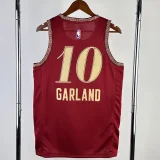 2023/24 Cleveland Cavaliers GARLAND #10 Red City Edition Top Quality Hot Pressing NBA Jersey