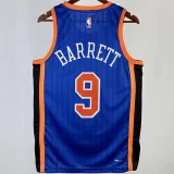 2023/24 NY Knicks BARRETT #9 Blue City Edition NBA Jerseys