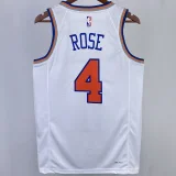2023/24 NY Knicks ROSE #4 White NBA Jerseys