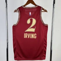2023/24 Cleveland Cavaliers IRVING #2 Red City Edition Top Quality Hot Pressing NBA Jersey