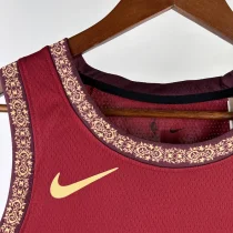 2023/24 Cleveland Cavaliers JAMES #23 Red City Edition Top Quality Hot Pressing NBA Jersey