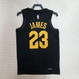 2022/23 Cleveland Cavaliers JAMES #23 Black Top Quality Hot Pressing NBA Jersey (Trapeze Edition)
