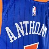 2023/24 NY Knicks ANTHONY #7 Blue City Edition NBA Jerseys