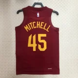 2022/23 Cleveland Cavaliers MITCHELL #45 Red Top Quality  NBA Jersey