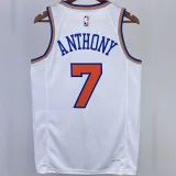 2023/24 NY Knicks ANTHONY #7 White NBA Jerseys
