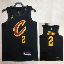 2022/23 Cleveland Cavaliers IRVING #2 Black Top Quality  NBA Jersey (Trapeze Edition)