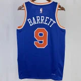 2023/24 NY Knicks BARRETT #9 Blue NBA Jerseys
