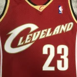 2003/04 Cleveland Cavaliers JAMES #23 Red Retro Top Quality Hot Pressing NBA Jersey