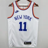 NY Knicks BRUNSON #11 White 75th Retro NBA Jerseys 75周年