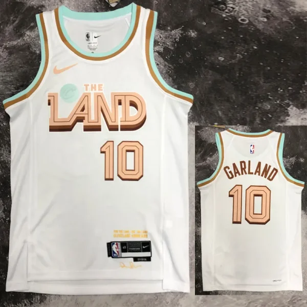 2022/23 Cleveland Cavaliers GARLAND #10 White City Edition Top Quality Hot Pressing NBA Jersey