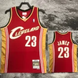 2003/04 Cleveland Cavaliers JAMES #23 Red Retro Top Quality Hot Pressing NBA Jersey