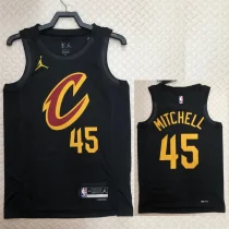 2022/23 Cleveland Cavaliers MITCHELL #45 Black Top Quality  NBA Jersey (Trapeze Edition)