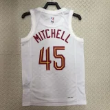 2022/23 Cleveland Cavaliers MITCHELL #45 White Top Quality  NBA Jersey