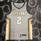 2018 Cleveland Cavaliers IRVING #2 Gray Top Quality Hot Pressing NBA Jersey
