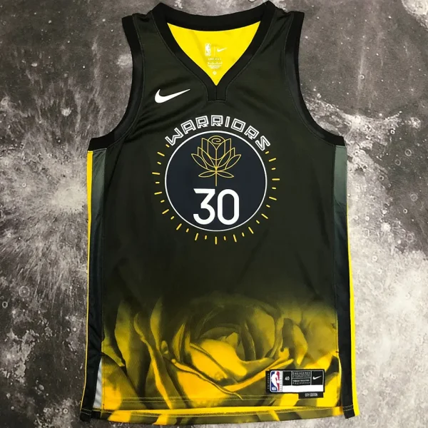 Warriors CURRY #30 Black City Edition NBA Jerseys