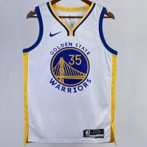 2023/24 Warriors DURANT #35 White NBA Jerseys