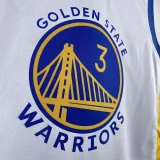 2023/24 Warriors POOLE #3 White NBA Jerseys