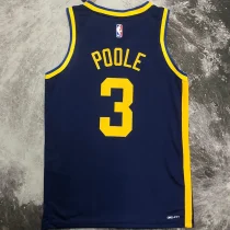 2023 Warriors POOLE #3 Sapphire Blue NBA Jerseys