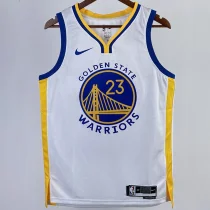 2023/24 Warriors GREEN #23 White NBA Jerseys
