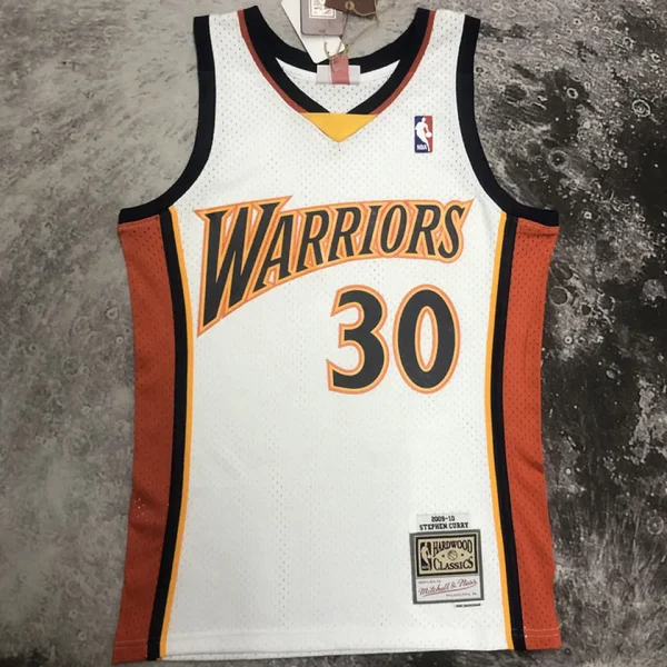 2007/08 Warriors CURRY #30 Retro White NBA Jerseys