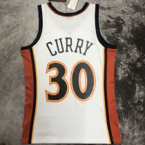2007/08 Warriors CURRY #30 Retro White NBA Jerseys