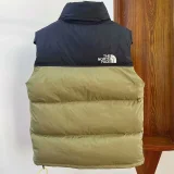 1996 THE N FACE Light Green Vest Cotton Jacket