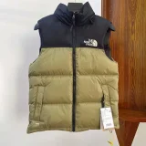 1996 THE N FACE Light Green Vest Cotton Jacket