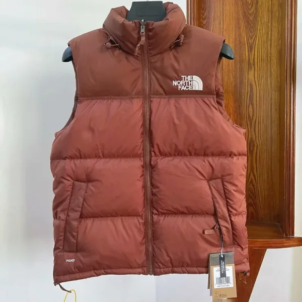 1996 THE N FACE Brown Vest Cotton Jacket