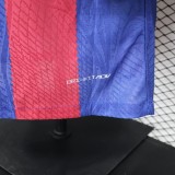 2023/24 Barcelona Home Long Sleeve Soccer Jersey Player Version